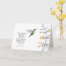 "Hoffnung ist" Hummingbird