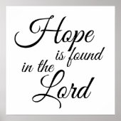 Hoffnung ist im Lord Poster zu finden (Vorne)