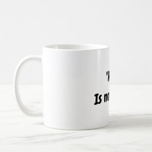 Hoffnung ist keine Planungs-Tasse Kaffeetasse (Links)