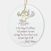 Hoffnung ist keramik ornament (Links)