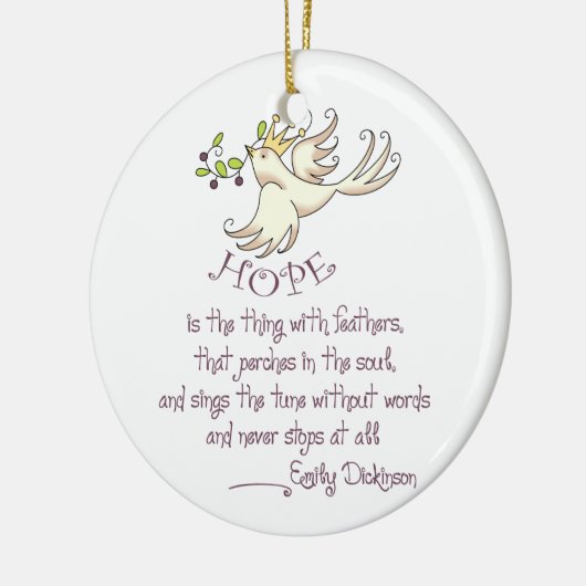 Hoffnung ist keramik ornament (Links)