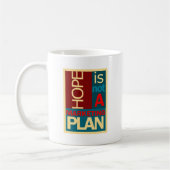 Hoffnung ist nicht ein Marketings-Plan Kaffeetasse (Links)