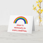 Hoffnung ist notwendig karte (Gelbe Blume)