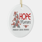 Hoffnung ist Parkinson-Krankheit 3 von Bedeutung Keramik Ornament (Rechts)