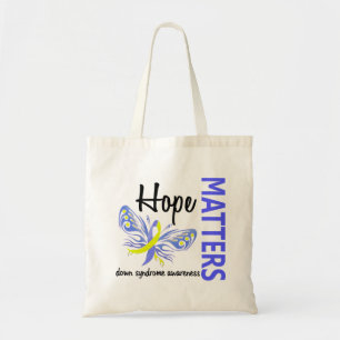 Hoffnung ist Schmetterling Down-Syndrom von Tragetasche