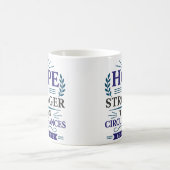 Hoffnung ist stärker als die Umstände Minimalist Kaffeetasse (Mittel)