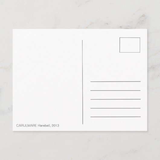 Hoffnung ist wie ein Harebell CC0229 Postkarte (Rückseite)