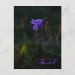 Hoffnung ist wie ein Harebell CC0229 Postkarte