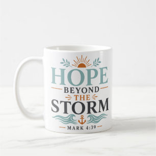 Hoffnung jenseits des Sturms Tägliche Glaubensanda Kaffeetasse