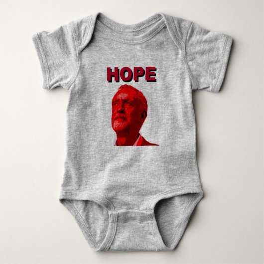 Hoffnung Jeremy Corbyn Baby Strampler (Vorderseite)