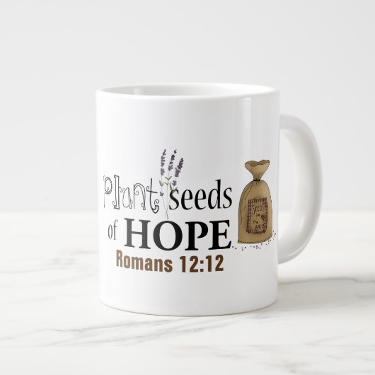 Hoffnung - Jumbo-Tasse (Vorderseite Rechts)