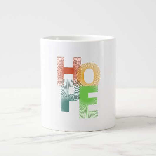 Hoffnung Jumbo-Tasse (Vorderseite)