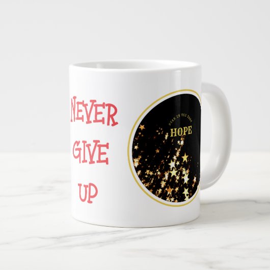 Hoffnung Jumbo-Tasse (Vorderseite Rechts)