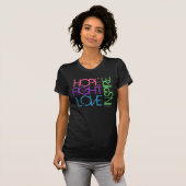 Hoffnung, Kampf, Liebe, inspirieren T-Shirt (Vorne ganz)