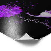 Hoffnung Kämpfen Niedlicher Elefant Alzheimer's Li Fotodruck (Ecke)