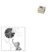 Hoffnung Kämpfen Niedlicher Elefant Alzheimer's Li Gummistempel (Stempel)
