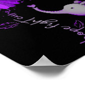 Hoffnung Kämpfen Niedlicher Elefant Alzheimer's Li Poster (Ecke)