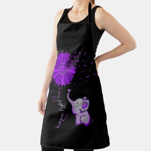 Hoffnung Kämpfen Niedlicher Elefant Alzheimer's Li Schürze (InSitu)