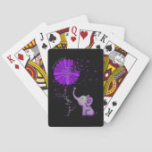 Hoffnung Kämpfen Niedlicher Elefant Alzheimer's Li Spielkarten (Rückseite)