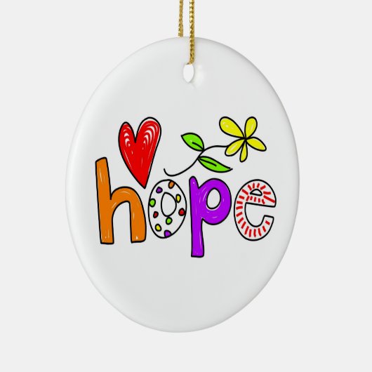 Hoffnung Keramik Ornament (Rechts)