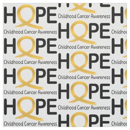 Hoffnung: Kindheits-Krebs Stoff (Muster)