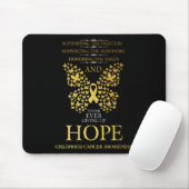 Hoffnung Kindheitskrebs-Bewusstsein Goldene Schlei Mousepad (Mit Mouse)