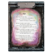 Hoffnung Klemmbrett (Vorderseite)