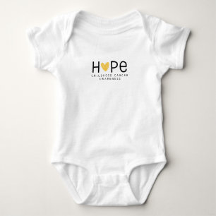 Hoffnung.Krebs bei Kindern. Baby Bodysuit Strampler