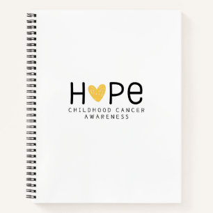 Hoffnung.Krebs bei Kindern. Notebooks und Journale Notizblock