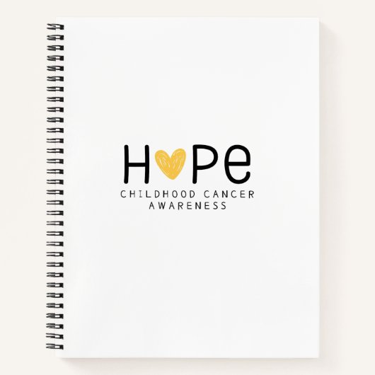Hoffnung.Krebs bei Kindern. Notebooks und Journale Notizblock (Vorderseite)