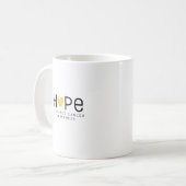 Hoffnung.Krebsbewusstsein bei Kindern. Tassen (Vorderseite Links)