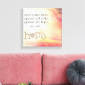 Hoffnung Leinwanddruck (Insitu (Wohnzimmer))