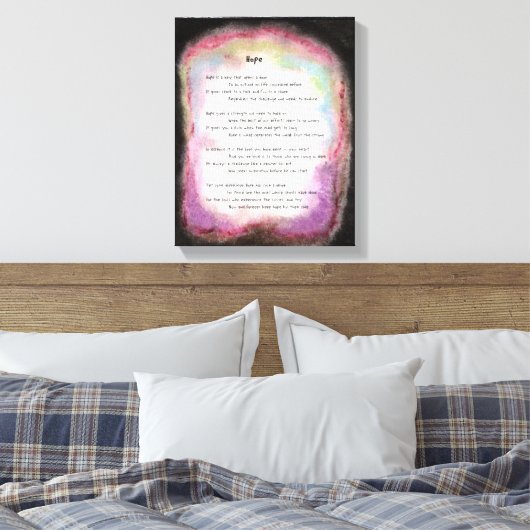 Hoffnung Leinwanddruck (Insitu (Schlafzimmer))