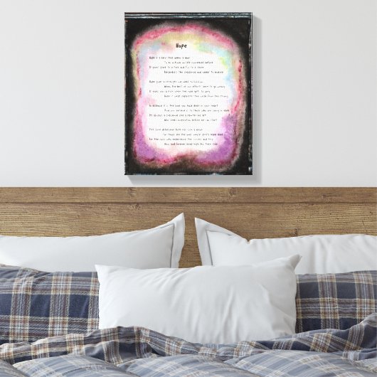 Hoffnung Leinwanddruck (Insitu (Schlafzimmer))