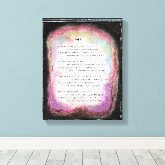 Hoffnung Leinwanddruck (Insitu (Holzboden))