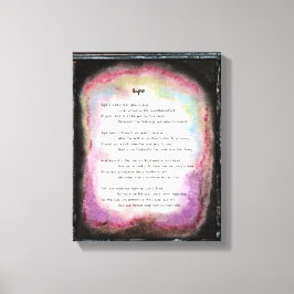 Hoffnung Leinwanddruck