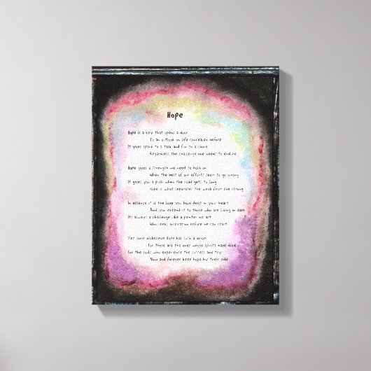 Hoffnung Leinwanddruck (Vorderseite)
