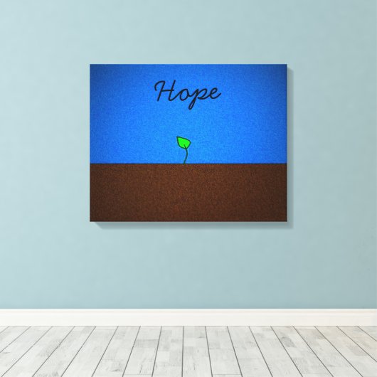 Hoffnung Leinwanddruck (Insitu (Holzboden))