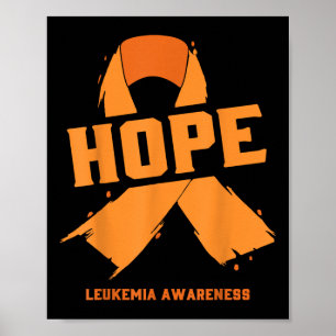 Hoffnung Leukämie Bewusstsein Leukämie Krebs Motiv Poster