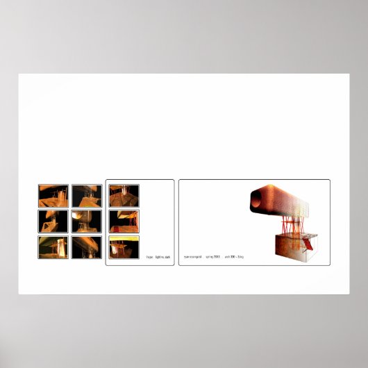 Hoffnung: Licht gegen Dunkelheit Poster (Vorne)