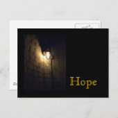 Hoffnung: Licht in der Dunkelheit Postkarte (Vorne/Hinten)