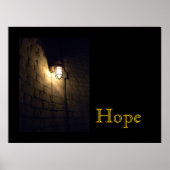 Hoffnung: Licht in der Dunkelheit Postkarte Poster (Vorne)