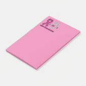 Hoffnung Liebe...Brustkrebs Post-it Klebezettel (angewinkelt)