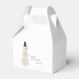Hoffnung Liebe. Christmas Snowman Favor Box Geschenkschachtel