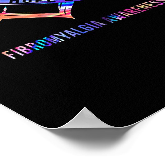 Hoffnung Liebe Fibromyalgie Bewusstsein 2 Poster (Ecke)