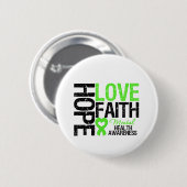 Hoffnung Liebe Glauben Psychische Gesundheit Bewus Button (Vorne & Hinten)