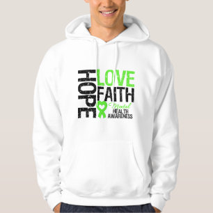 Hoffnung Liebe Glauben Psychische Gesundheit Bewus Hoodie