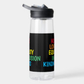 Hoffnung, Liebe, Gleichheit, Inklusion, Güte, Frie Trinkflasche (Rechts)