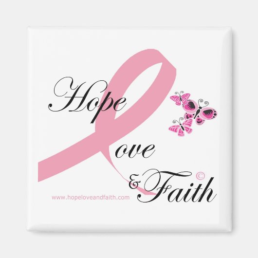 Hoffnung Liebe und Glaubensplatz Magnet (Vorne)