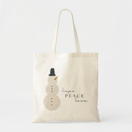 Hoffnung Liebe. Weihnachts-Snowman-Tasche-Taschen Tragetasche